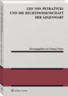 Okładka książki o tytule: Leo von Petrażycki und die Rechtswissenschaft der Gegenwart