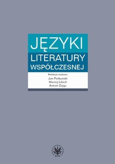 The cover of the book titled: Języki literatury współczesnej
