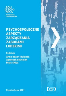 Okładka książki o tytule: Psychospołeczne aspekty zarządzania zasobami ludzkimi
