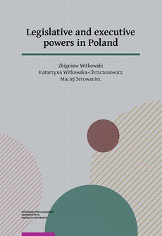 Okładka książki o tytule: Legislative and executive powers in Poland