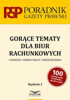 Okładka książki o tytule: Gorące tematy dla biur rachunkowych