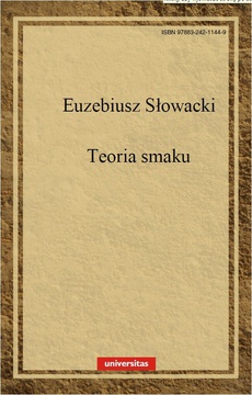 The cover of the book titled: Teoria smaku w dziełach sztuk pięknych