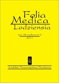 The cover of the book titled: Folia Medica Lodziensia t. 38 suplement  2/2011