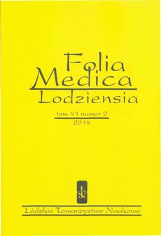 The cover of the book titled: Folia Medica Lodziensia t. 41 z. 2/2014