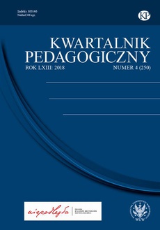 Okładka książki o tytule: Kwartalnik Pedagogiczny 2018/4 (250)