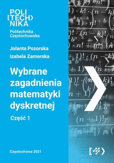 The cover of the book titled: Wybrane zagadnienia matematyki dyskretnej. Część 1