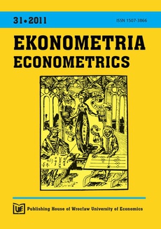 The cover of the book titled: Ekonometria 31
