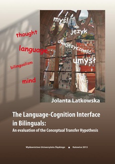 The cover of the book titled: The Language-Cognition Interface in Bilinguals: An evaluation of the Conceptual Transfer Hypothesis