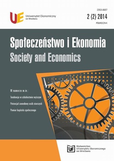 Okładka książki o tytule: Społeczeństwo i Ekonomia 2(2)