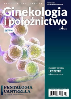 Обложка книги под заглавием:Analiza Przypadków. Ginekologia i Położnictwo 4/2017
