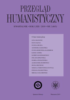 The cover of the book titled: Przegląd Humanistyczny 2019/2 (465)