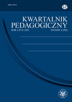 Okładka książki o tytule: Kwartalnik Pedagogiczny 2021/4 (262)