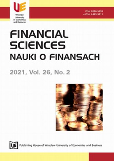 The cover of the book titled: Financial Sciences 26/2
