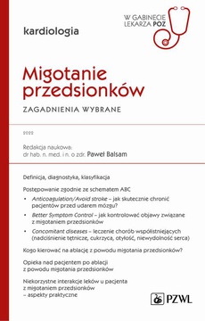 The cover of the book titled: W gabinecie lekarza POZ. Kardiologia. Migotanie przedsionków