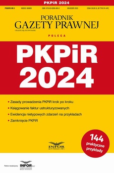 Okładka książki o tytule: PKPiR 2024