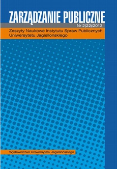 The cover of the book titled: Zarządzanie Publiczne 2 (22) 2013