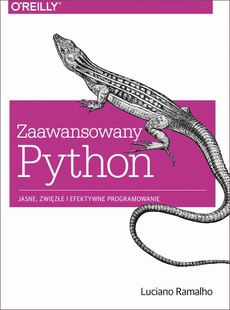 The cover of the book titled: Zaawansowany Python