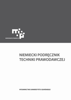 The cover of the book titled: Niemiecki podręcznik techniki prawodawczej
