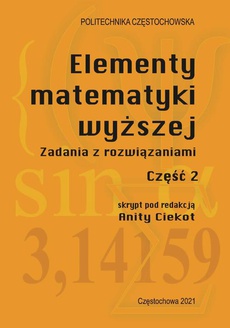 Обложка книги под заглавием:Elementy matematyki wyższej. Cześć 2