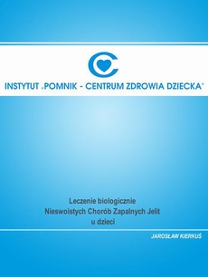 The cover of the book titled: Leczenie biologiczne Nieswoistych Chorób Zapalnych Jelit u dzieci