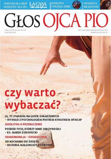 Обложка книги под заглавием:Głos Ojca Pio nr 5 (89) wrzesień/październik 2014