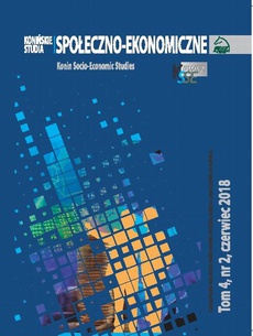 The cover of the book titled: Konińskie Studia Społeczno-Ekonomiczne Tom 4 Nr 2 2018