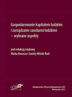 The cover of the book titled: Gospodarowanie kapitałem ludzkim i zarządzanie zasobami ludzkimi - wybrane aspekty