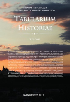 The cover of the book titled: Tabularium Historiae T. V: 2019