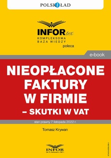 The cover of the book titled: Nieopłacone faktury w firmie – skutki w VAT