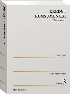 The cover of the book titled: Kredyt konsumencki. Komentarz