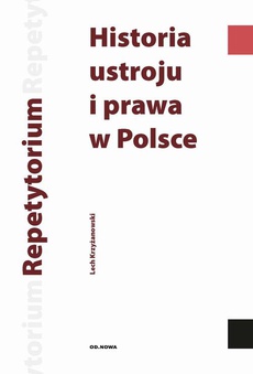 Обложка книги под заглавием:Historia ustroju i prawa w Polsce