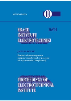 Okładka książki o tytule: Prace Instytutu Elektrotechniki, zeszyt 265