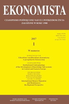 The cover of the book titled: Ekonomista 2017 nr 1