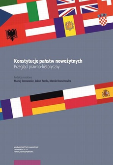 The cover of the book titled: Konstytucje państw nowożytnych. Przegląd prawno-historyczny