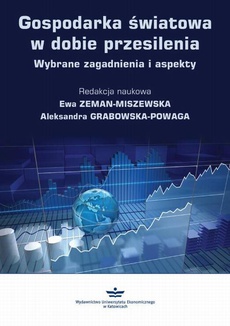 Обложка книги под заглавием:Gospodarka światowa w dobie przesilenia