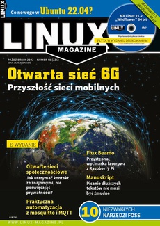 The cover of the book titled: Linux Magazine (październik 2022)