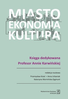 Обложка книги под заглавием:Miasto, ekonomia, kultura