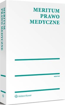 Обложка книги под заглавием:MERITUM Prawo medyczne