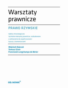 The cover of the book titled: Warsztaty prawnicze. Prawo rzymskie