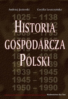 The cover of the book titled: Historia gospodarcza Polski