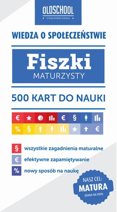 The cover of the book titled: Wiedza o społeczeństwie. Fiszki maturzysty
