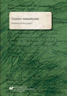 The cover of the book titled: Granice romantyzmu