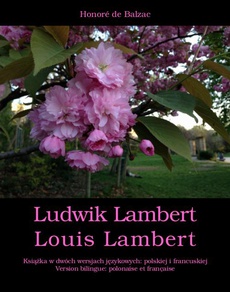 The cover of the book titled: Ludwik Lambert. Louis Lambert