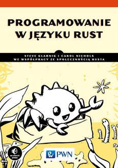 The cover of the book titled: Programowanie w języku Rust