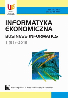 The cover of the book titled: Informatyka Ekonomiczna 1(51)