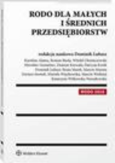 The cover of the book titled: RODO dla małych i średnich przedsiębiorstw