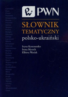 The cover of the book titled: Słownik tematyczny polsko-ukraiński