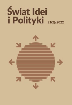 Обложка книги под заглавием:Świat Idei i Polityki 21(2)/2022