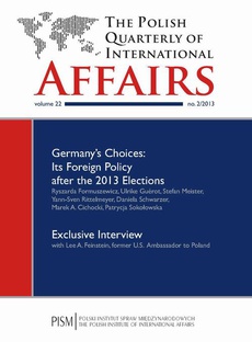 Okładka książki o tytule: The Polish Quarterly of International Affairs 2/2013