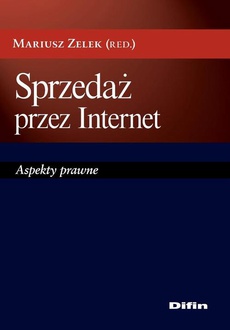 The cover of the book titled: Sprzedaż przez Internet. Aspekty prawne